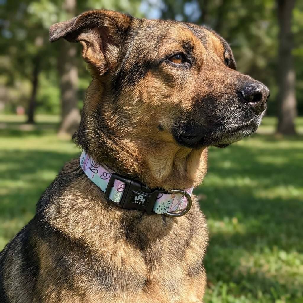 Hundehalsband Pastell von Goofy Goldens – Ansicht 2