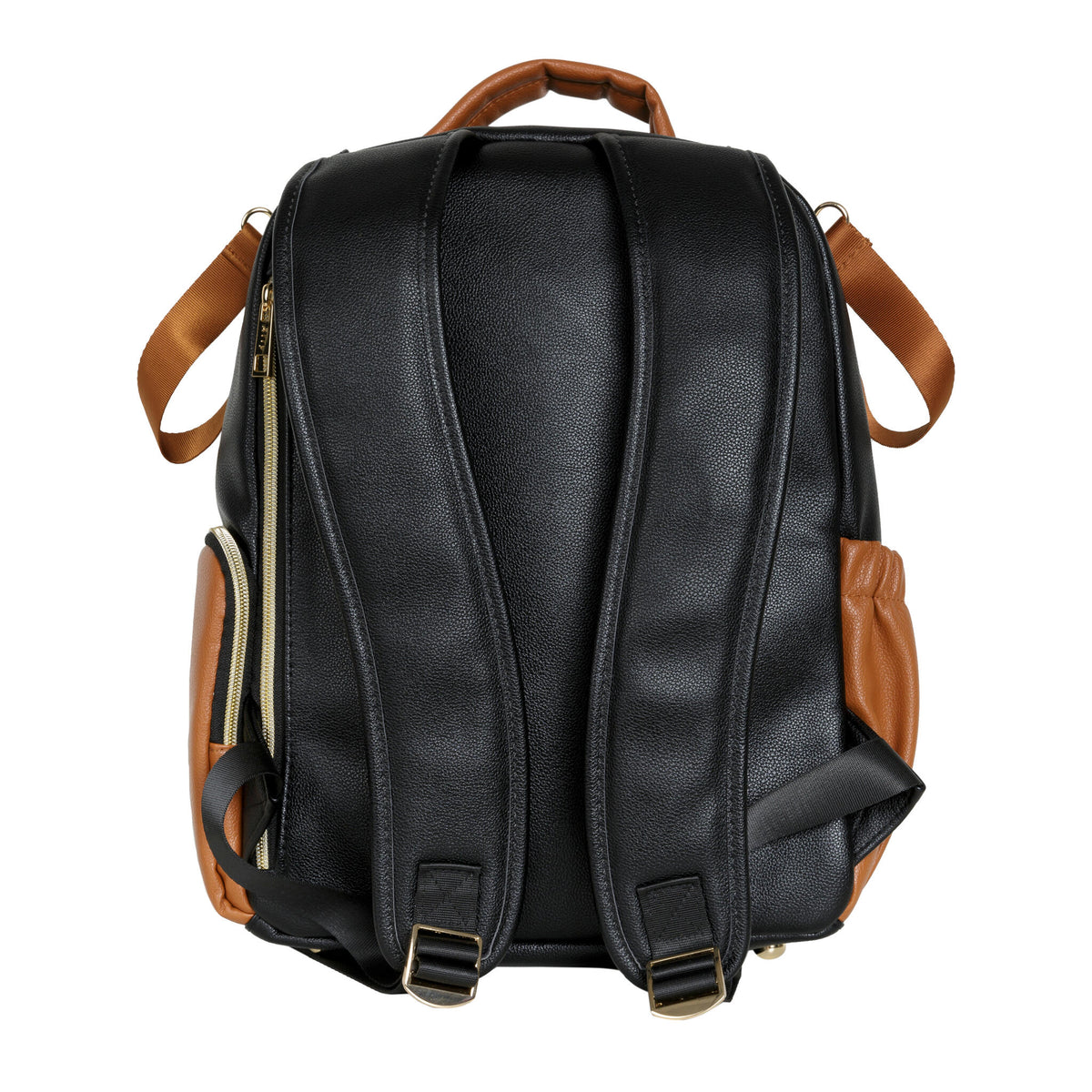 Kleiner Organizer-Rucksack in Schwarz und Braun – Ansicht 5