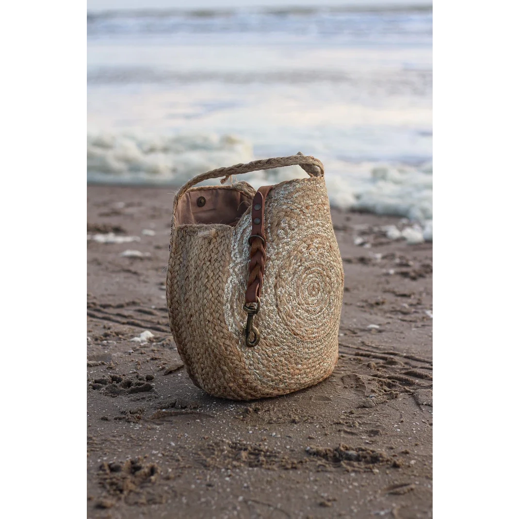 Verstellbare Lederleine TWISTED SWITCH in Cognac von Cooper & Quint