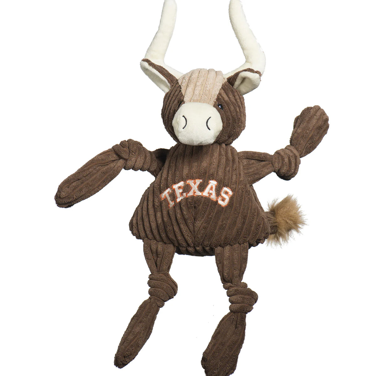 HuggleHounds Texas Longhorn Knottie Hundespielzeug
