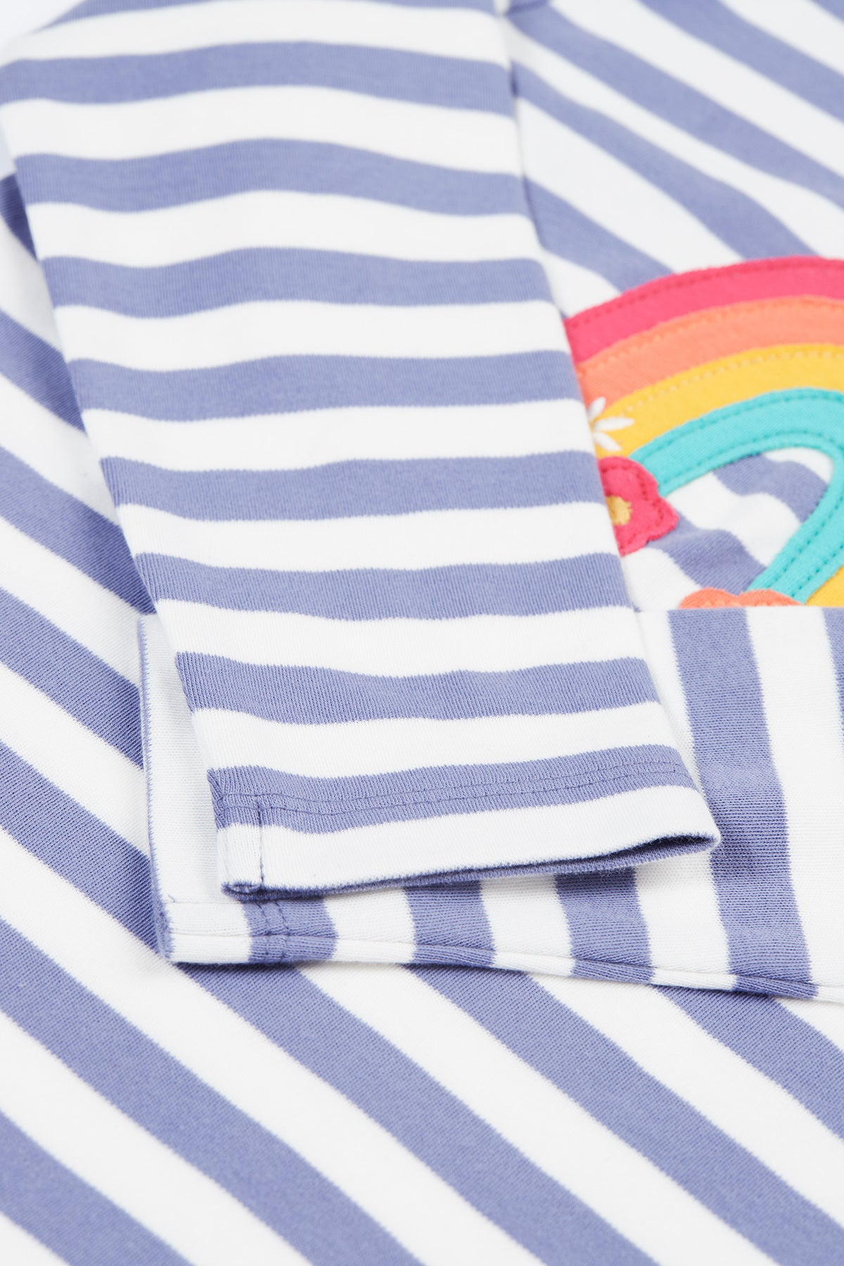Frugi Langarmshirt Lila Regenbogen – Ansicht 3