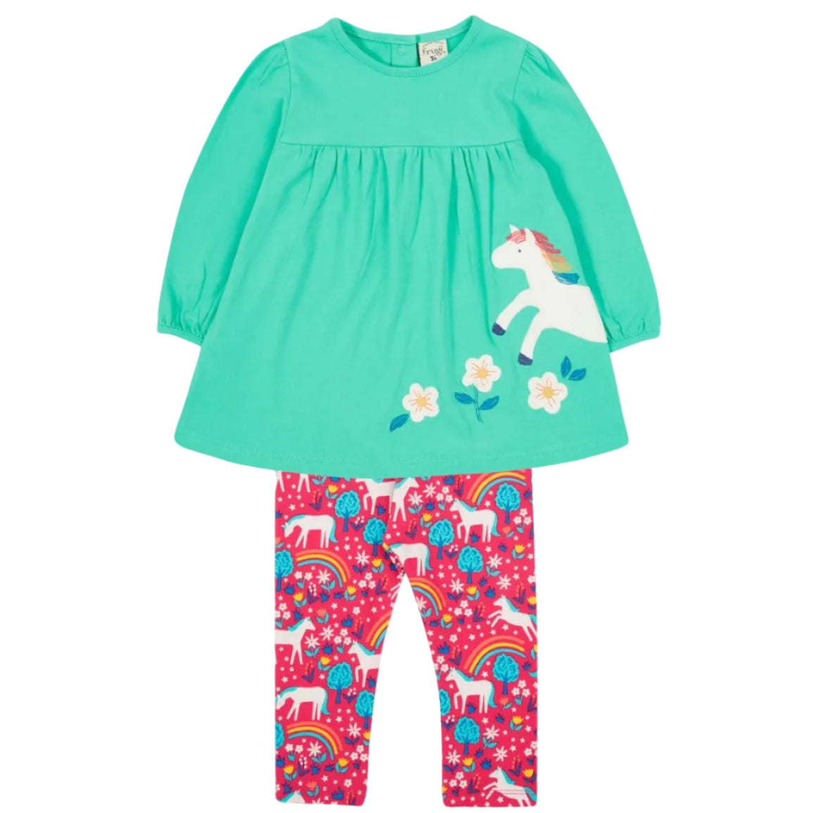 Frugi Tilly Outfit mit Pferdemuster