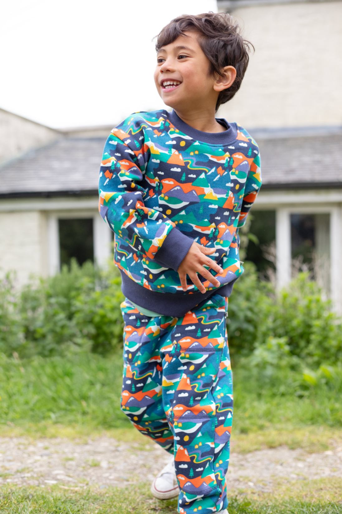 Frugi Jogginghose Navy Gebirge – Ansicht 2