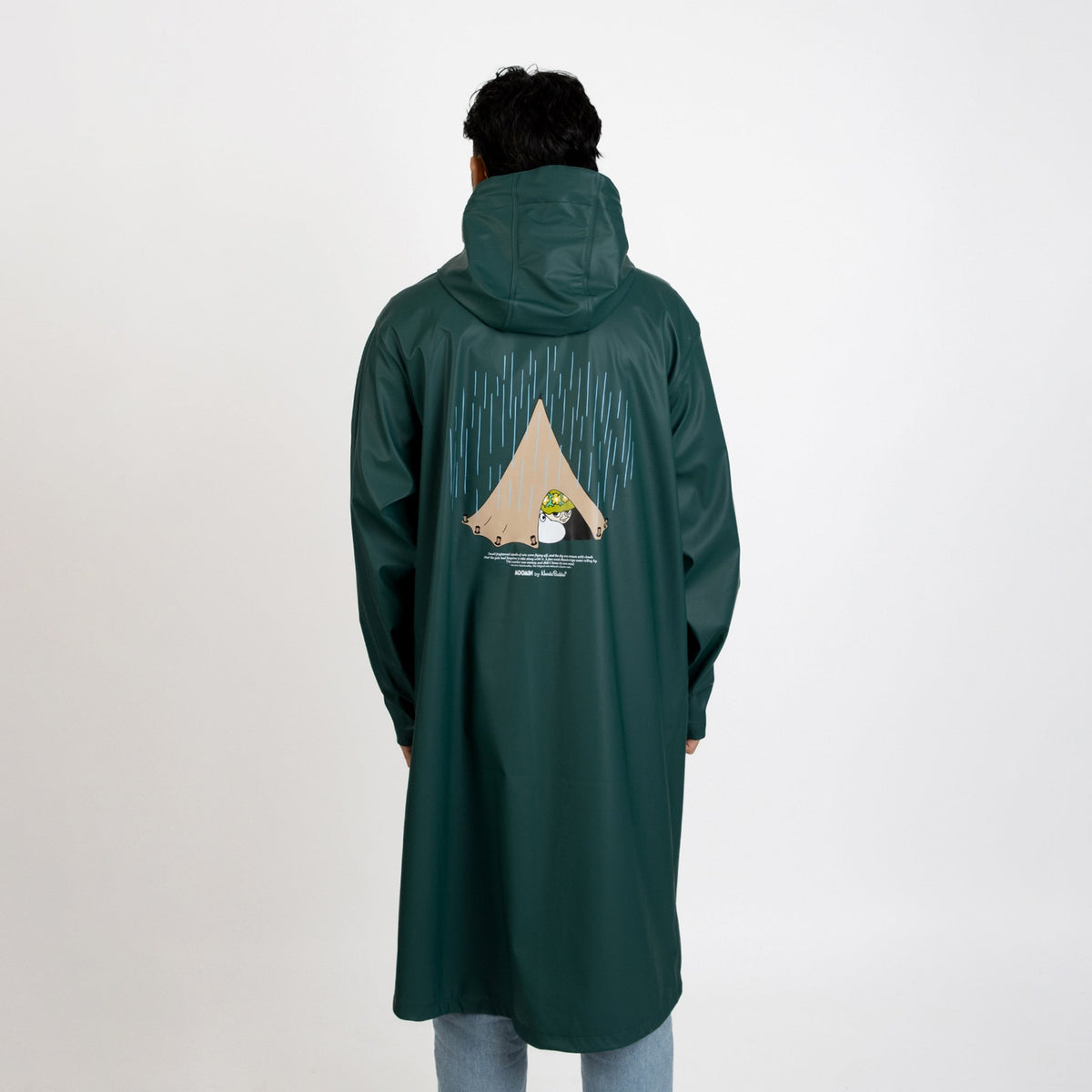 Mumin Regenjacke Dunkelgrün – Ansicht 4