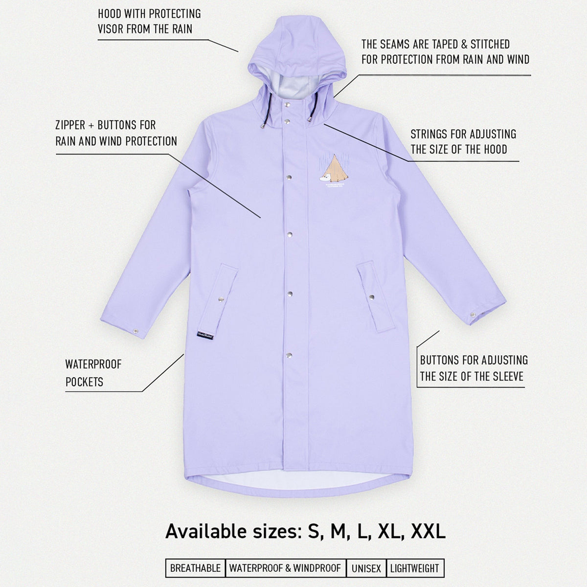 Mumin Regenjacke Dunkelgrün – Ansicht 11