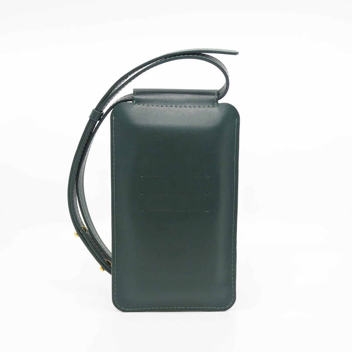 Handytasche aus Leder in Waldgrün