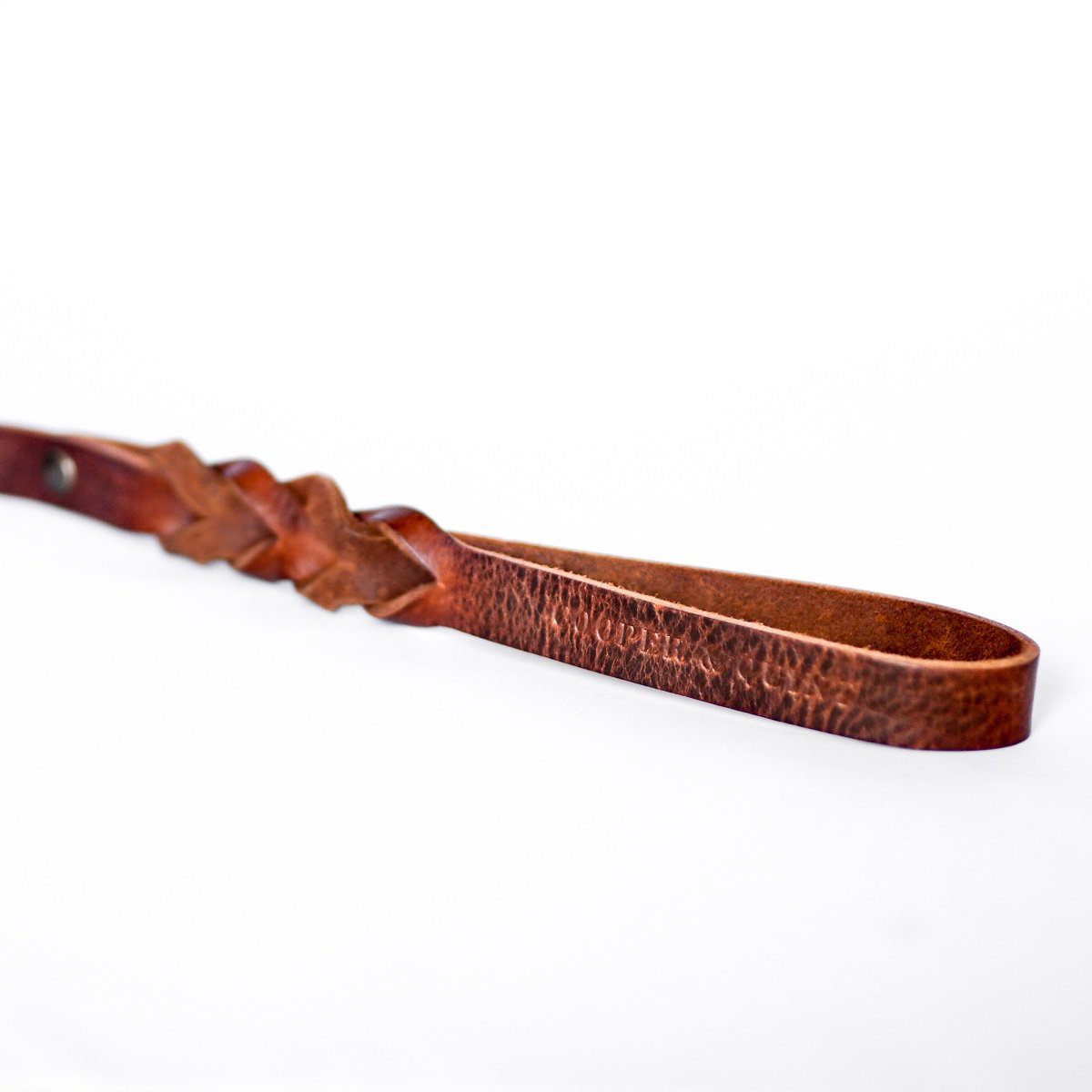 Geflochtene Lederleine TWISTED in Braun von Cooper &amp; Quint