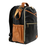 Kleiner Organizer-Rucksack in Schwarz und Braun – Ansicht 2