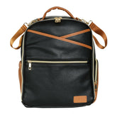 Kleiner Organizer-Rucksack in Schwarz und Braun – Ansicht 6