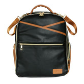 Kleiner Organizer-Rucksack in Schwarz und Braun