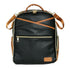 Kleiner Organizer-Rucksack in Schwarz und Braun