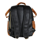 Kleiner Organizer-Rucksack in Schwarz und Braun – Ansicht 5