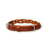 Geflochtenes Lederhalsband TWISTED in Braun von Cooper & Quint