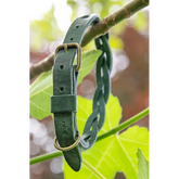 Geflochtenes Lederhalsband TWISTED in Grün von Cooper & Quint