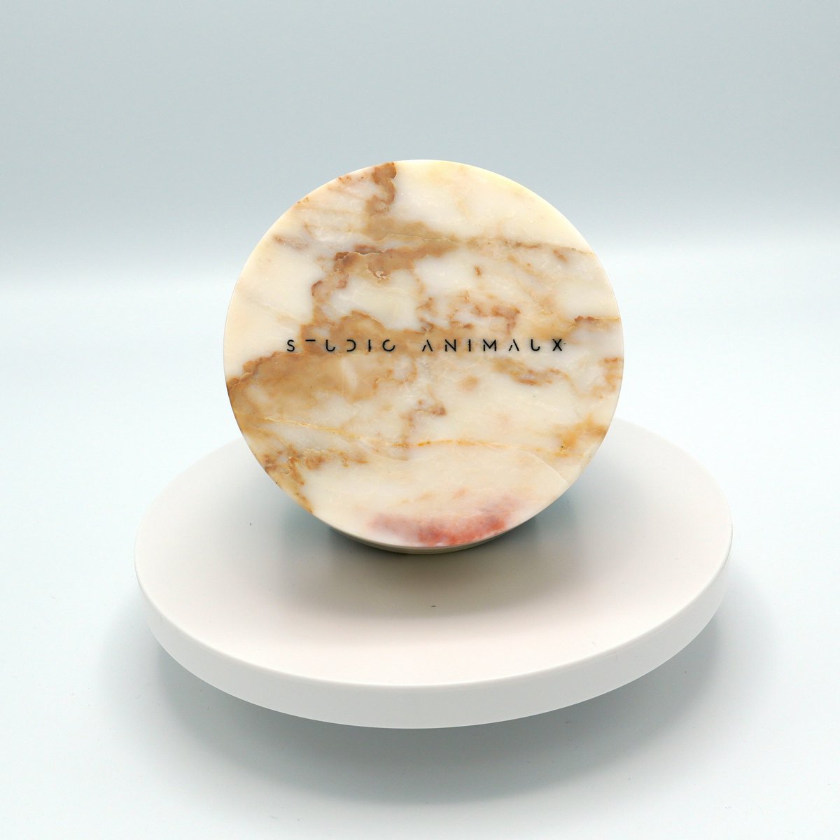 Hundenapf aus Marmor in Calacatta-Gold von Studio Animaux