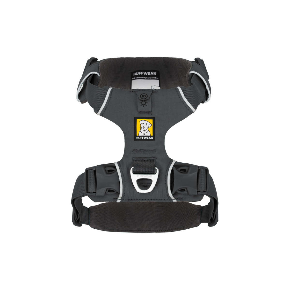Ruffwear Front Range Geschirr Basalt Gray – von oben