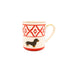 Kaffeetasse Dackel von Michael Platin Design, handbemalt mit Goldrand