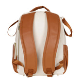 Kleiner Organizer-Rucksack in Creme und Braun – Ansicht 5