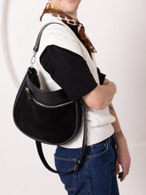 Lederhandtasche STELLA in Schwarz