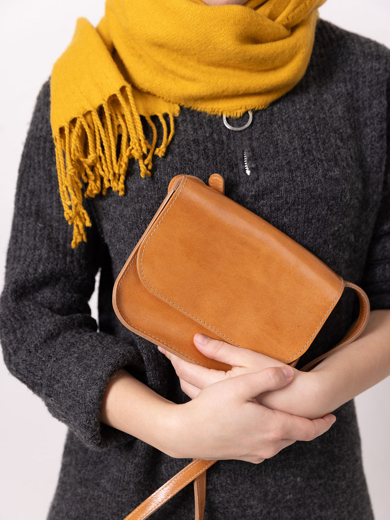 Lederhandtasche RUBY in Caramel – Ansicht 2