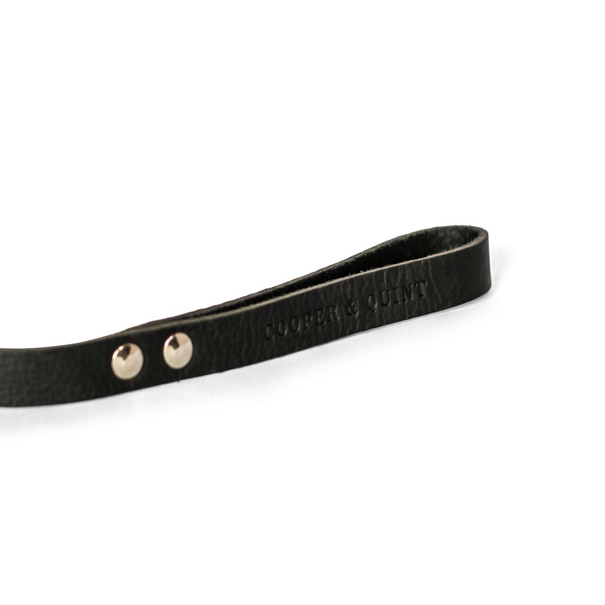 Lederleine in Schwarz von Cooper &amp; Quint