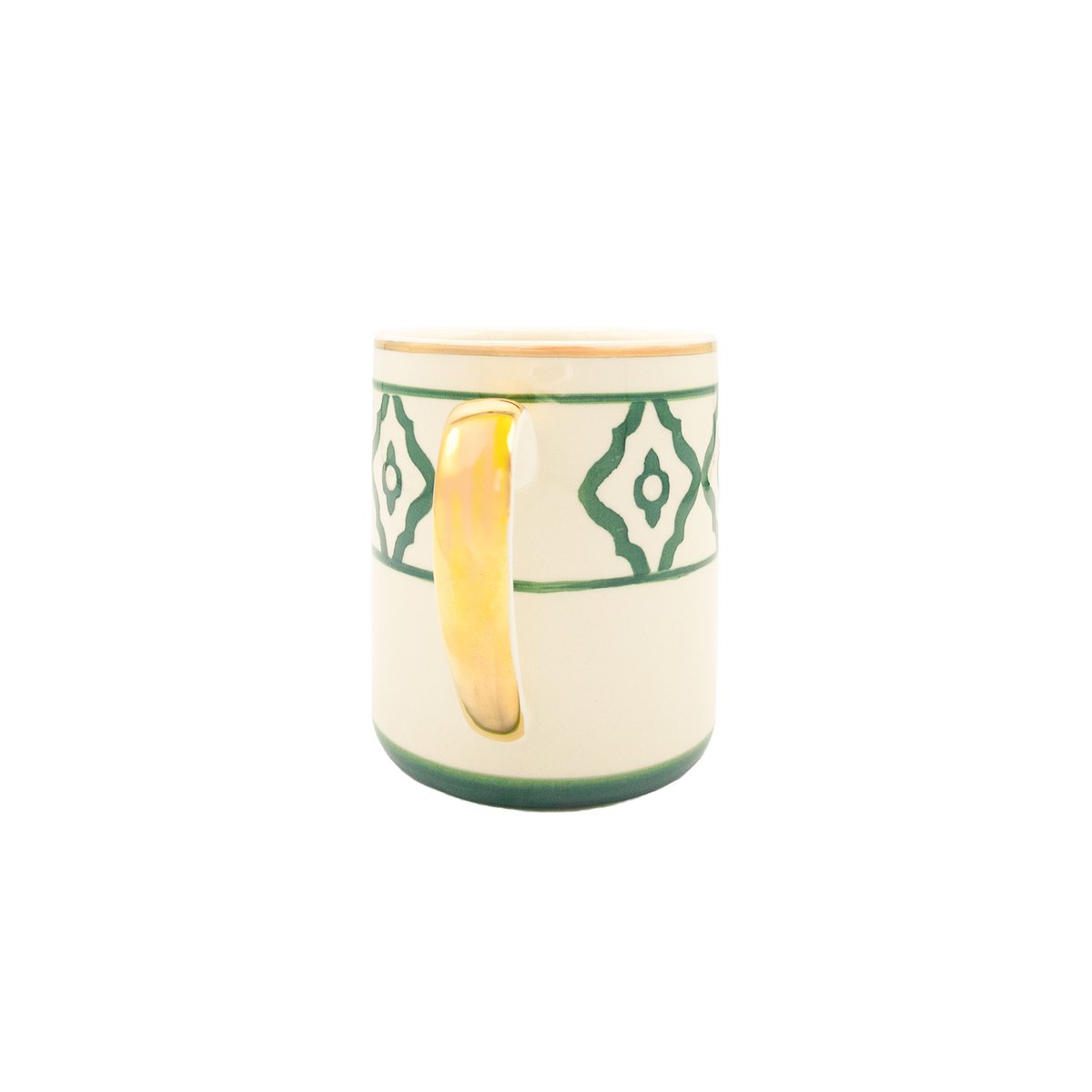 Kaffeetasse Vizsla von Michael Platin Design, handbemalt mit Goldrand