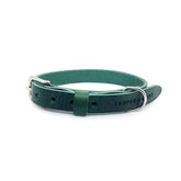 Lederhalsband in Grün von Cooper & Quint