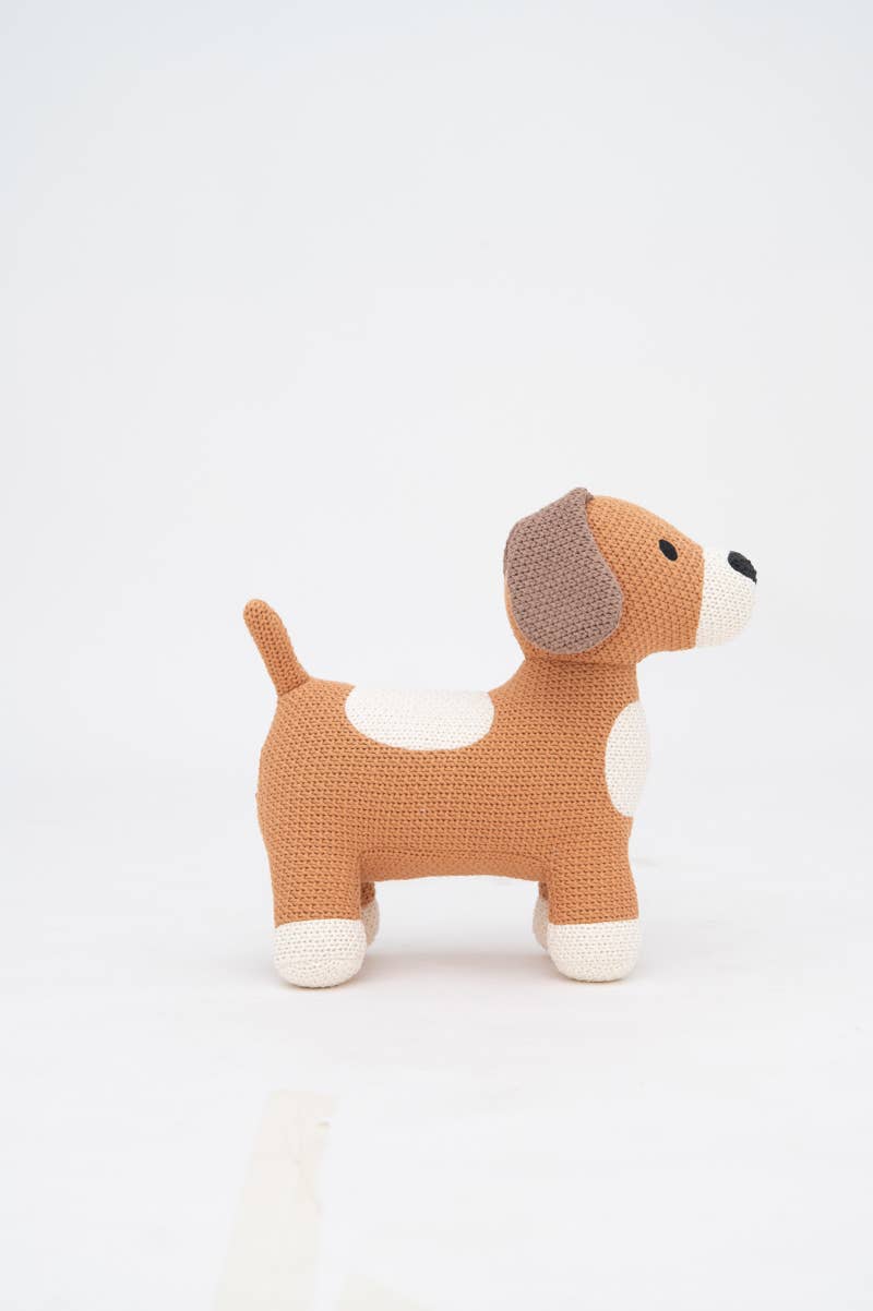 Gehäkeltes Stofftier Hund in Braun von Crochetts – Ansicht 11
