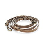 Verstellbare Lederleine TWISTED SWITCH in Taupe von Cooper & Quint