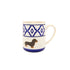 Kaffeetasse Dackel von Michael Platin Design, handbemalt mit Goldrand