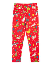 Frugi Libby Leggings Rot mit Tierparty-Print