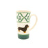 Große Teetasse Dackel von Michael Platin Design, handbemalt mit Goldrand