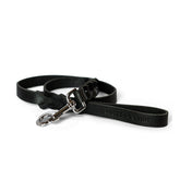 Geflochtene Lederleine TWISTED in Schwarz von Cooper & Quint