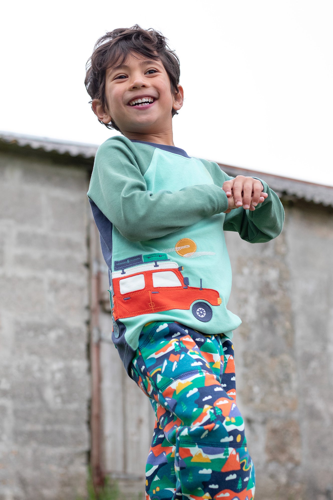 Albert Top mit Camper-Applikation von Frugi