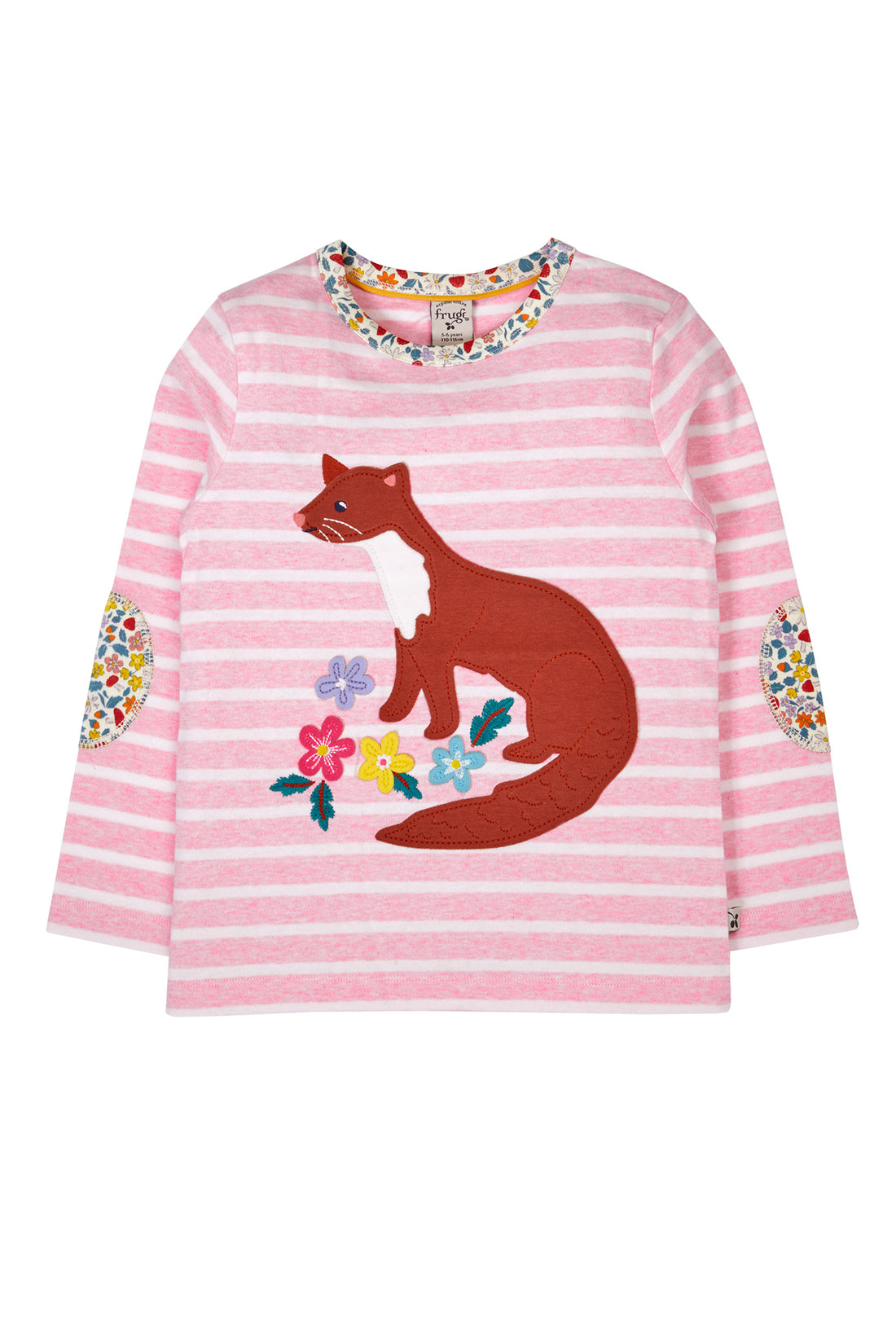 Frugi Kinder Langarmshirt Pink mit Baummarder