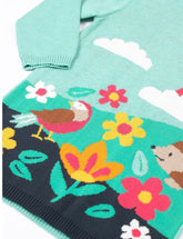 Frugi Ava Strickkleid Mintgrün – Ansicht 2