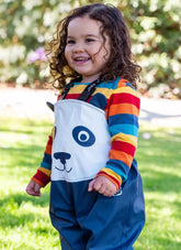 Frugi Matschhose Navy Panda – Ansicht 2