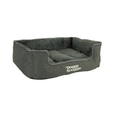 Doggy Snuggle Strong Hundekörbchen in Schwarz, wasserdicht mit Polarfleece