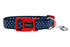 DOOG Neopren Hundehalsband Stella Navy mit Polka Dots