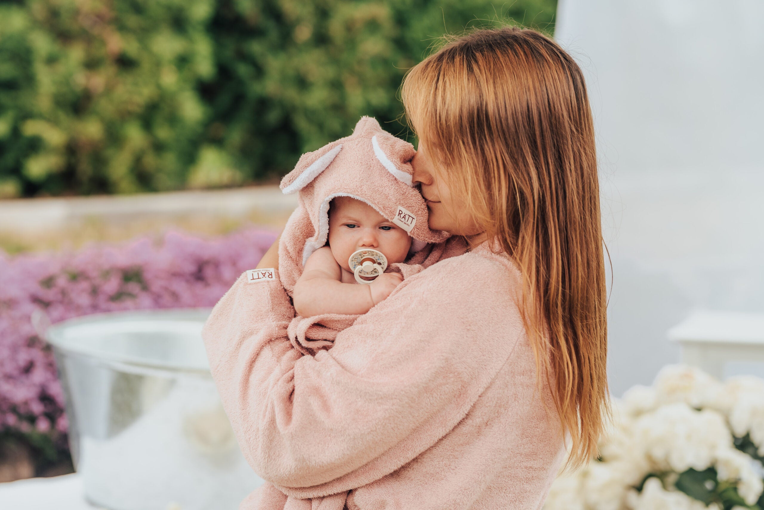 Baby-Badetuch mit Kapuze - Kaninchen