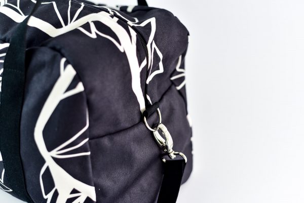 Reisetasche Wolf in Schwarz und Weiß – Ansicht 3