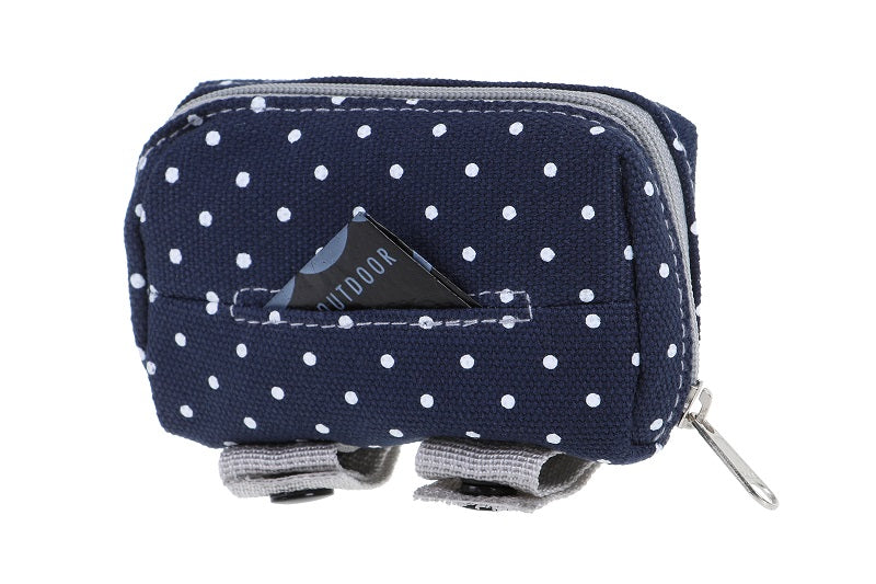 DOOG Kotbeutelspender Stella Navy mit Polka Dots