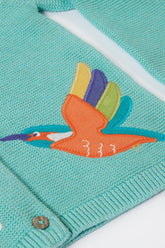 Frugi Colby Strickjacke Mintgrün – Ansicht 3