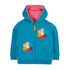 Frugi Kinder Sweatjacke Blau mit Blumen