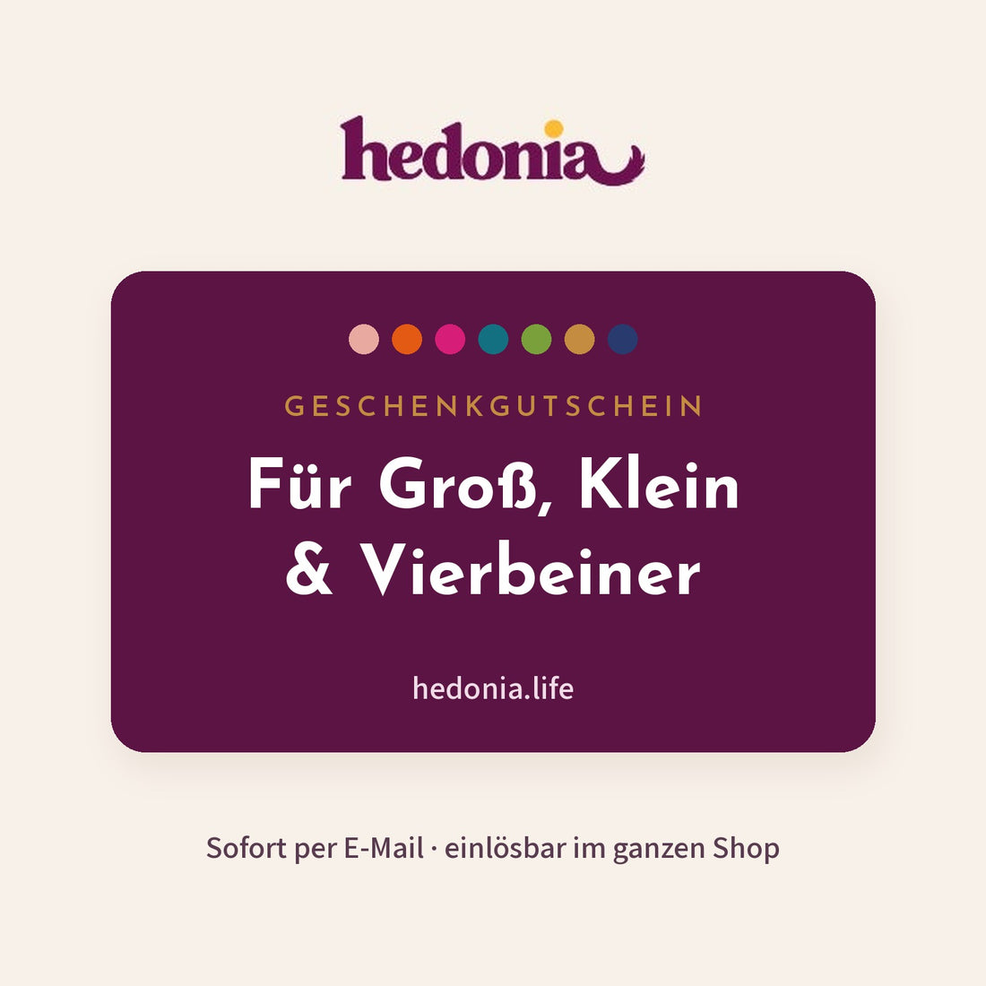 Hedonia Geschenkgutschein