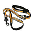 Kurgo Quantum 6-in-1 Hundeleine in Schwarz und Orange
