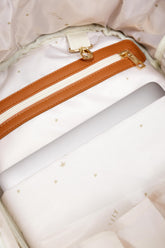 Kleiner Organizer-Rucksack in Creme und Braun – Ansicht 11