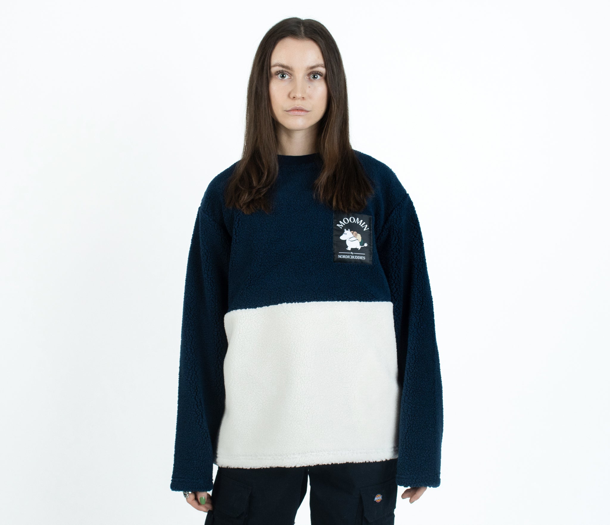 Adventure Fleece Mumin - Navy/Weiß