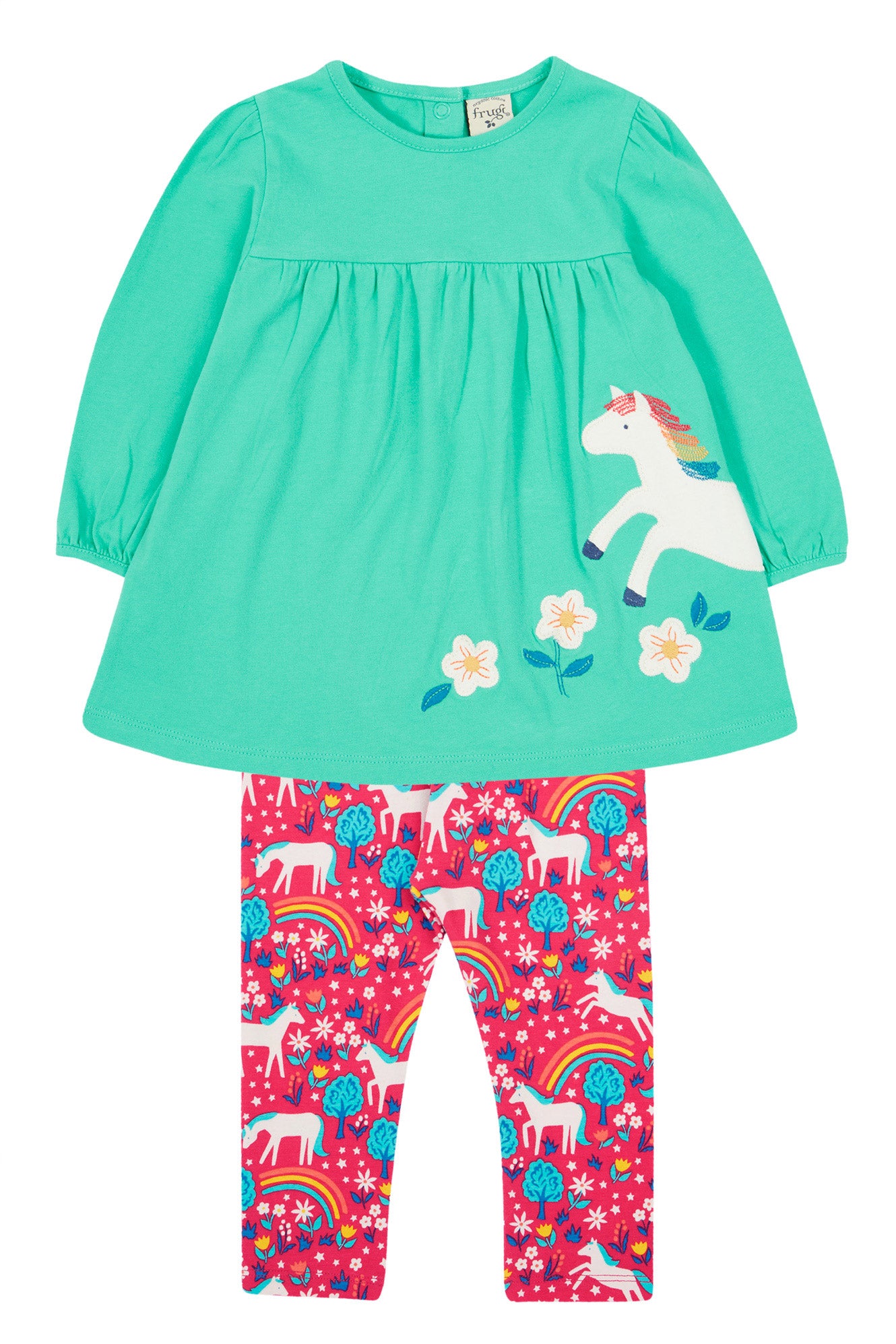 Tilly Outfit mit Pferden von Frugi