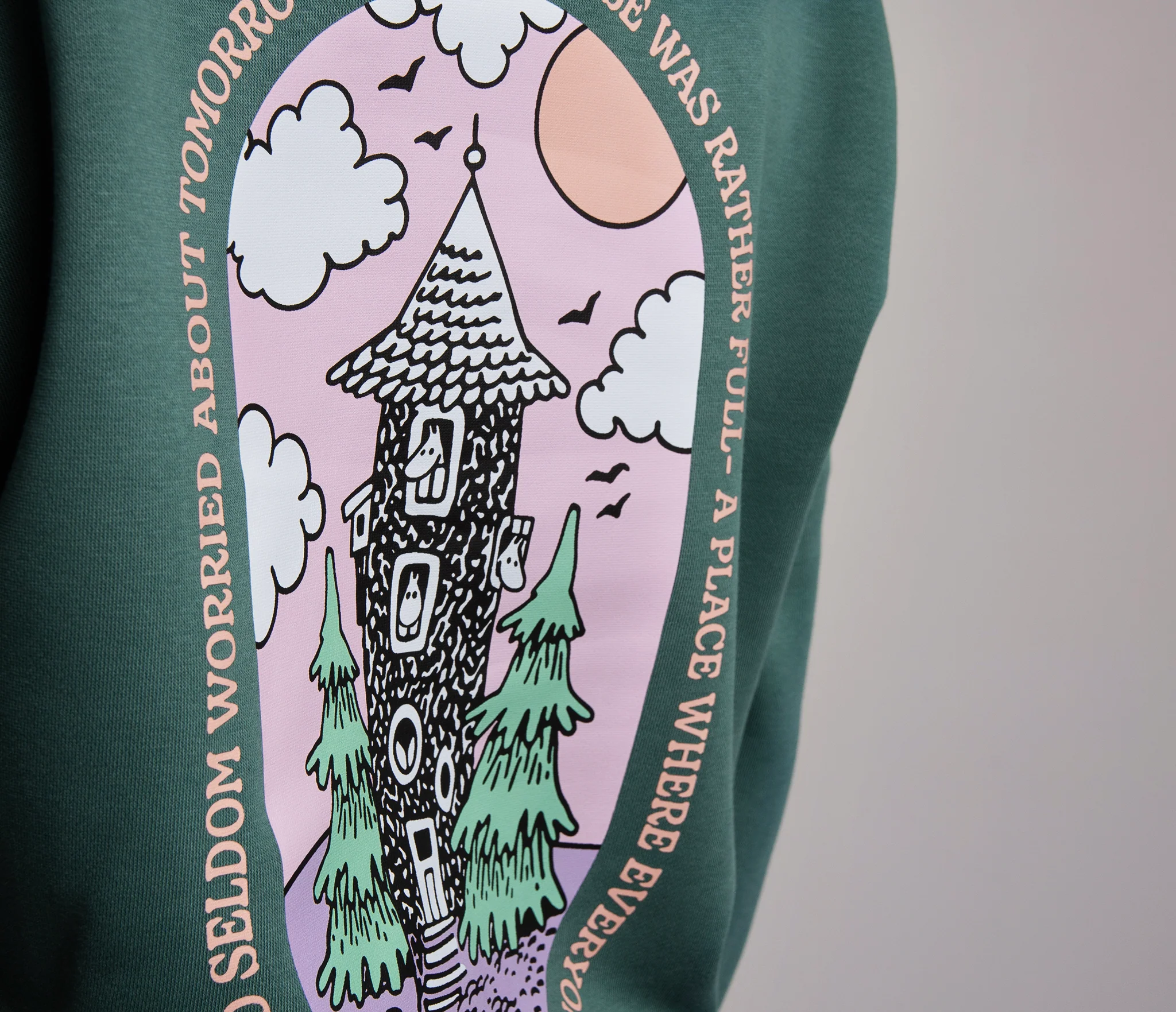 Organic Premium Hoodie Mumin - Grün